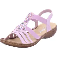 Rieker FSK Damen Sandalen in lila, Gr.: 40