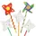 Baker Ross E1302 Bastelset Windrädchen 8 Stück 39 cm Weiß