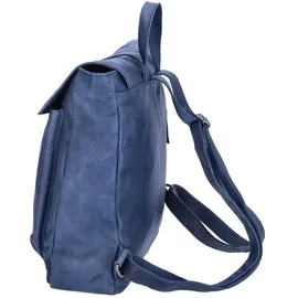 The Skandinavian Brand Damen Leder Rucksack Blue