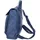The Skandinavian Brand Damen Leder Rucksack Blue