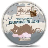 MjAMjAM – filetgenuss 80g MjAMjAM Katze Sparpaket 32x80g Filetgenuss kulinarisch Lachs