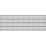 fa-bausysteme Doppelstabmattenzaun 250 x 83 cm Anthrazit