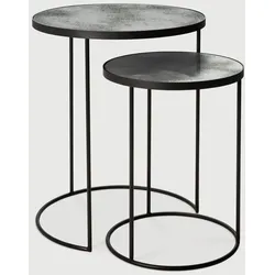 Ethnicraft Nesting Indoor Beistelltisch 56x56x69 cm - Schwarz