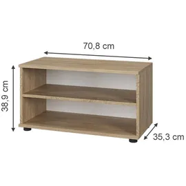 Vicco Bücherregal 70,8 x 38,9 x 35,3 cm Braun