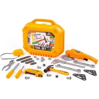 Polesie Werkzeugkoffer Nr. 19 Kinder Spielset 30-TLG. mit Heimwerker Handwerker Werkzeug