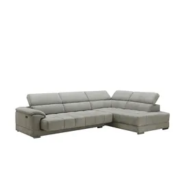 Uno Ecksofa Mikrofaser , grau , Maße (cm): B: H: 72 T: 211.0