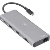 Renkforce USB-C® Dockingstation RF-DKS-905 10-in-1 8K PD 3.1 Passend für Marke Dockingstations: Universal USB-C® Power Delivery