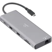 Renkforce USB-C® Dockingstation RF-DKS-905 10-in-1 8K PD 3.1 Passend für Marke Dockingstations: Universal USB-C® Power Delivery