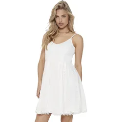 Only Damen Kleid ONLHELENA LACE Regular Fit Weiß 15204799 42