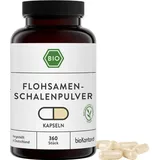 Flohsamenschalen Kapseln BIO I 360 vegane Kapseln - 700 mg indische Fohsamenschalen