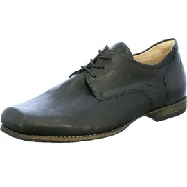 THINK! Herren GURU chromfrei gegerbte nachhaltige Halbschuhe, Schwarz 0010