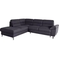 sit&more Ecksofa Sorano L-Form, wahlweise mit Bettfunktion und Bettkasten grau