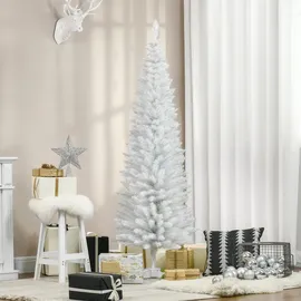 Homcom Weihnachtsbaum Tannenbaum mit Ständer Kunsttanne Äste zerlegbar PVC