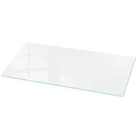 Tulup Tischplatte Weiß, Glas 125x50x0.4 cm Esszimmer, Tische, Esstische,
