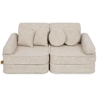 MeowBaby Kindersofa,, Hellbraun, Textil, 120x25x60 cm, Kinder- & Jugendzimmer, Kindermöbel, Kindersitzmöbel & -tische, Kindersessel & -sofas