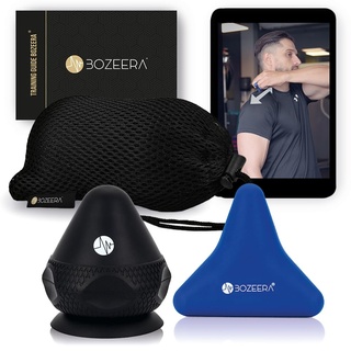 BOZEERA | Triggerpunkt Drücker Set | Triggerdinger mit Saugnapf | für Muskelschmerzen & Verspannungen| 2x Triggerpunkt Massagegerät | Schmerzfrei Drücker Set Inkl. Video, Booklet & Tasche