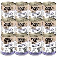 Dogs'n Tiger Dogs’n Tiger Adult Hundefutter, Nassfutter, Sattelfest, hypoallergen, Monoprotein, Pferd & Kartoffel, 12x400 g Dose