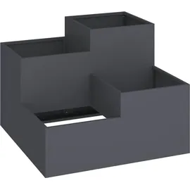 vidaXL Hochbeet 80 x 80 x 60 cm Anthrazit