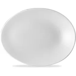 Churchill Super Vitrified Profil Orb Platte Oval 19.5 x 15 x 2.5 cm, 12 Stück, Weiß, Oval