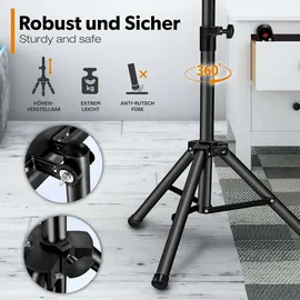 TRESKO Heizstrahler Infrarot 2,5 kW schwarz