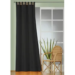 Gardine WIRTH "Daria" Gr. 3, schwarz, B:135cm H:225cm, Polyester, Gardinen