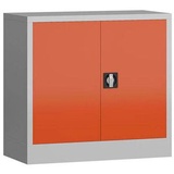 ClassiX Stahlschrank X-530304 feuerrot, lichtgrau 80,0 x 38,0 x 75,0 cm, aufgebaut