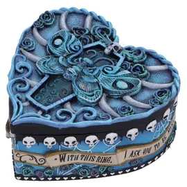 Nemesis Now Corpse Bride - Hochzeit mit einer Leiche Schmuckschatulle With This Ring Vow 5 cm