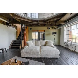 KAWOLA Big Sofa CADY cremeweiß