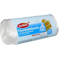 RUBIN Gefrierbeutel 4305615408156 transparent 1,4 l