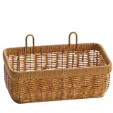 Qfdiwr Korb Hängend Wandkorb - Handgewebt Aufbewahrungskörbe Wandkorb, Blumenampel Für Die Wand, Wandampel, Hängekorb Obstkorb, Dekoratives Aufbewahrungskorb, Handgemachte Körbe