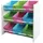 MCW Kinderregal Holz 9 Ablageflächen Weiß/Blau/Rot/Grün mit Boxen