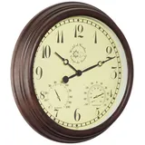 Esschert Design Gartenuhr Braun 30,5 cm TF008