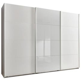 WIMEX Schwebetürenschrank »Ernesto«, mit farbigen Glaselementen weiß - 270x210x65 cm