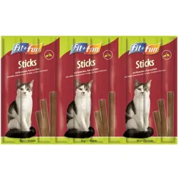 FIT+FUN Sticks 25x10 Stück Kaninchen, Pute & Hefe