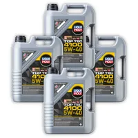 4x 5L LIQUI MOLY 3701 Motoröl Top Tec 4100 5W-40 Motorenöl Leichtlauf Motor Öl