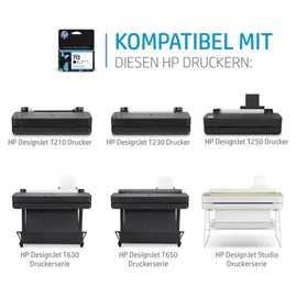 HP 712 magenta 3 St.
