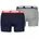 Basic Boxershorts 2 Einheiten Blue Grey Melange M