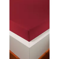 Bellana jersey Royal jersey Spannbetttuch Rot, 140-160 x 200-220