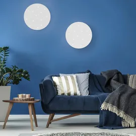 just light. LED-Deckenleuchte Sternenhimmel Sparkle Weiß 48 x 48 cm