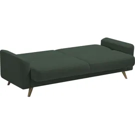 exxpo - sofa fashion 3-Sitzer Schlafcouch Cord Braun