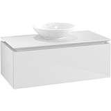 Villeroy & Boch Legato Waschtischunterschrank B60300DH 100x38x50cm, Glossy White
