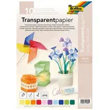 Folia Transparentpapier, durchgefärbt und extra stark, DIN A4 blau|bunt|gelb|grün|rosa|rot