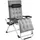 Tectake Cloud Sonnenliege 84 x 168 x 82,5 cm Hellgrau