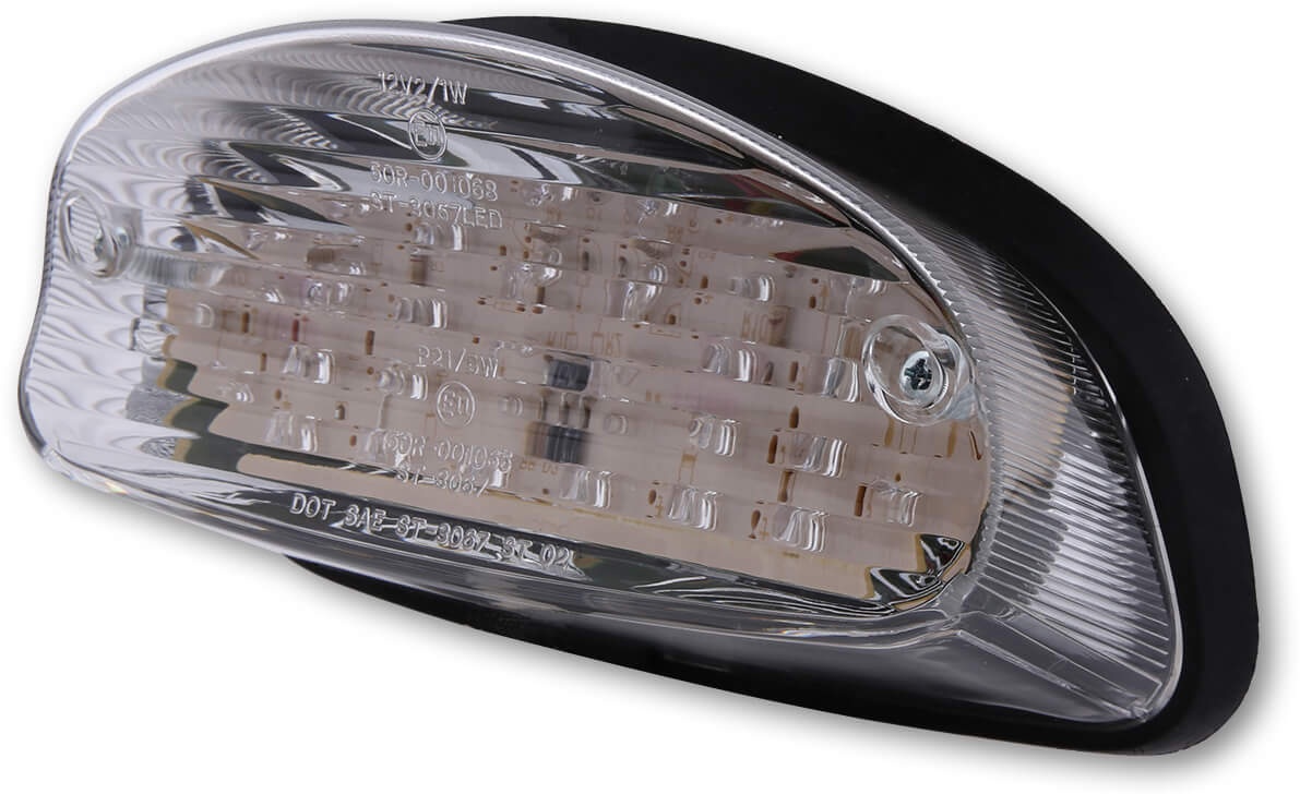 SHIN YO LED-Rücklicht mit transparentem Glas, HONDA CB 600 Hornet 98-02, schwarz