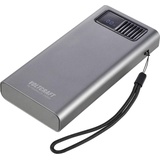 VOLTCRAFT PB PD65WLCD-20000 Powerbank 20000 mAh Fast Charge, Power Delivery 2.0 LiPo Grau (metallic)