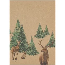 Home Fashion®, Grußkarte "Forest Glade", Grußkarte mit Umschlag zum Beschreiben, 1 Stück pro Pack