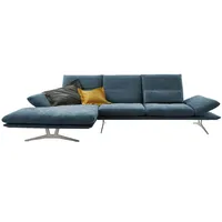 KOINOR Ecksofa aus Flachgewebe Francis ¦ blau ¦ Maße (cm): B: 314 H: 93 T: 159