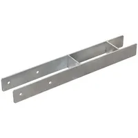vidaXL Pfostenträger 8 x 6 x 60 cm Silber/Stahl