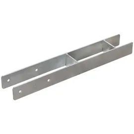 vidaXL Pfostenträger 8 x 6 x 60 cm Silber/Stahl