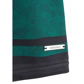 Chiemsee Boxer-Badehose CHIEMSEE, Herren, Gr. 6, N-Gr, grau (grau, grün), Polyamid, gestreift, quergestreift, Badehosen, im Streifendesign